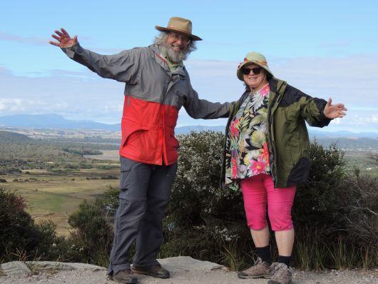 Us with the View over Narawntapu N.P.